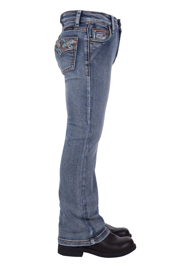 Pure Western - Kids - Nina Bootcut Jean ~ Moonshine