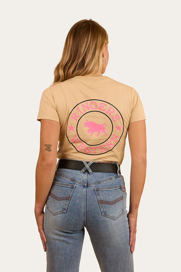 Ringers Western - Womens - Signature Bull Classic Tee - Dark Sand