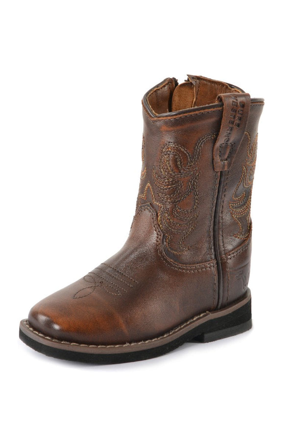 Pure Western - Toddler - High Top Boot (T) - Ryder ~ AntiqueBrown