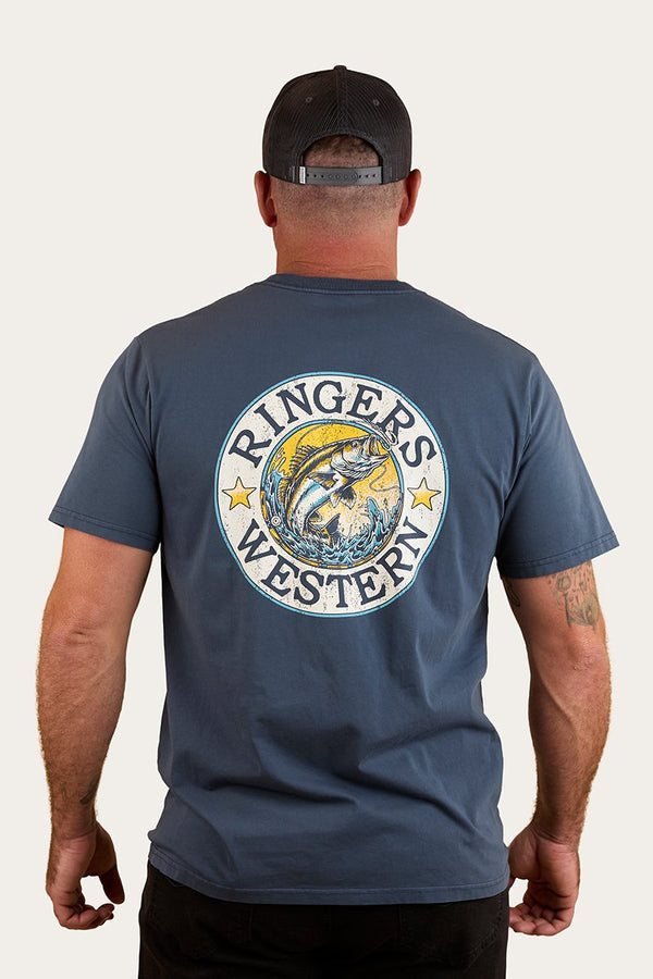 Ringers Western - Mens - Big Catch Loose Tee - Washed Navy