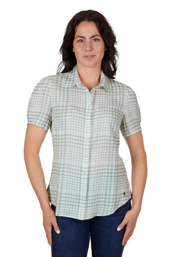 Thomas Cook - Blake Linen S/S Shirt - Sage