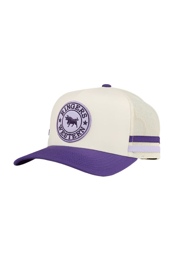 Ringers Western - Cap - Trucker - McCoy - OffWhite/MBerry