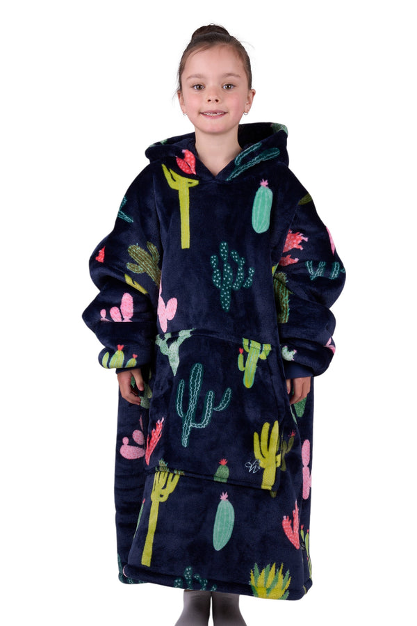 Pure Western - Snuggle Hoodie Cactus - Kids ~ Navy