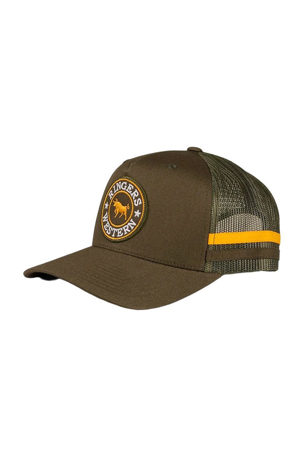 Ringers Western - Cap - Trucker - McCoy - Army/Orange