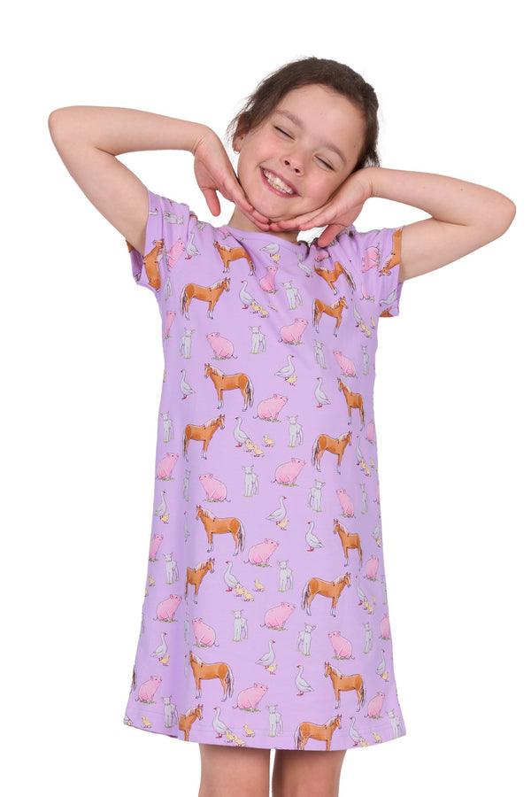 Thomas Cook - Kids - Farm Friends Nightie ~ Lilac