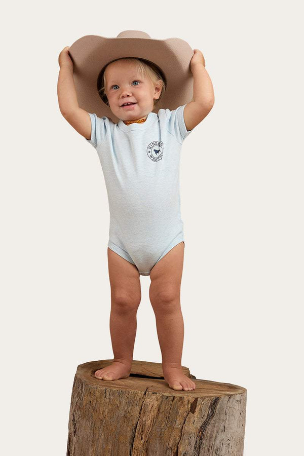 Ringers Western - Romper Babies S/Sleeve ~ Sky Blue