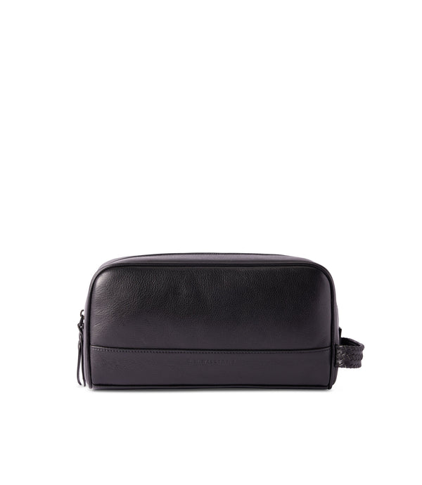 R.M.Williams - Wash Bag Leather Farrier Signature-Black