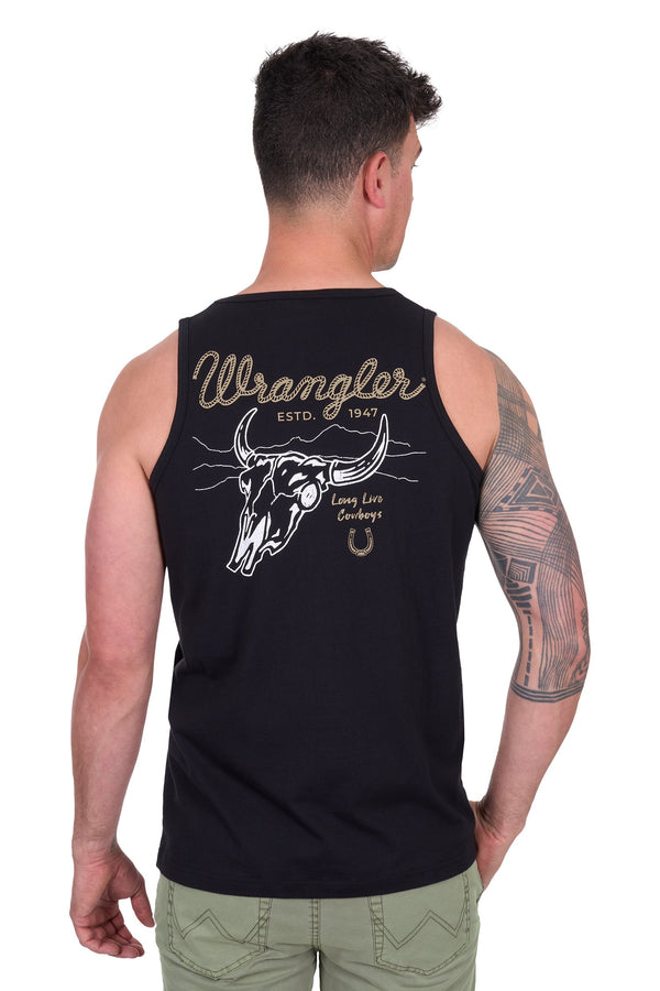 Wrangler - Mens - Damon Singlet - Black