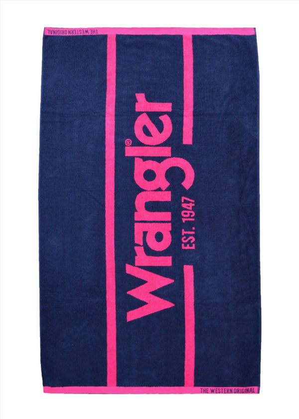 Wrangler - Towel - Wrangler Signature - Navy/Pink