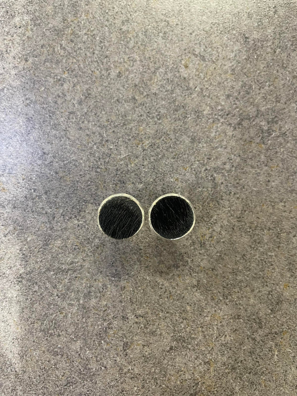 Paisley May - PMB Cowhide Stud - Silver - 12mm