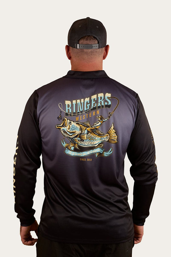 Ringers Western - Mens - Fishing Shirt - Buckin Barra - Navy
