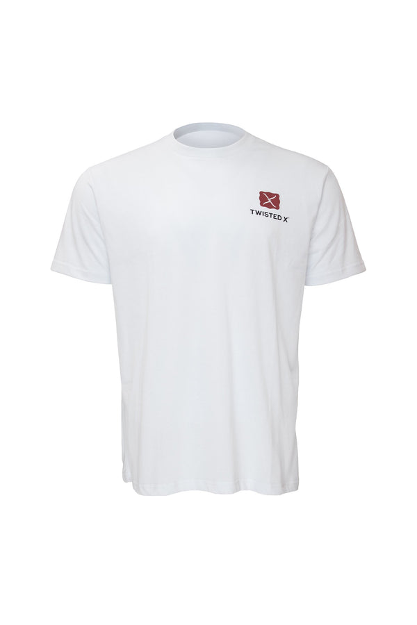Twisted X - Mens - Horse Western Tee - White