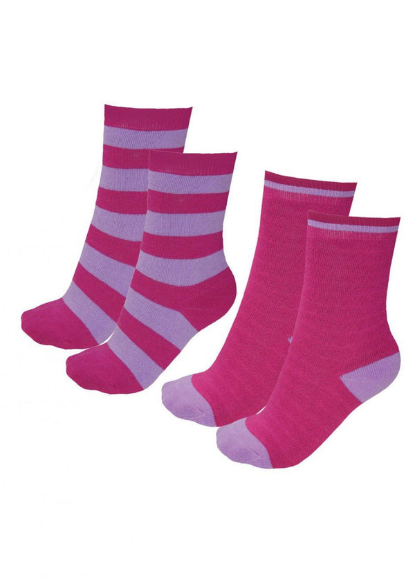 Thomas Cook - Kids - Thermal Socks - Kids ~ Bright Pink/Lilac