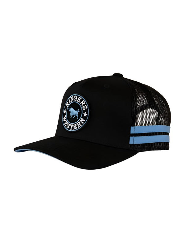 Ringers Western - Kids - Cap - Trucker - McCoy ~ Black/Blu