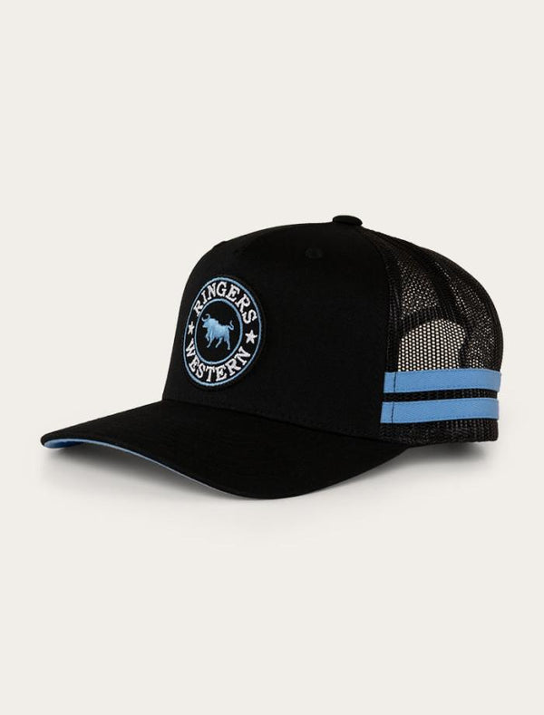 Ringers Western - Kids - Cap - Trucker - McCoy ~ Black/Blu