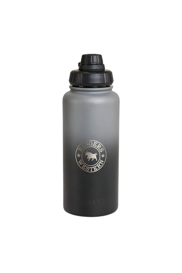 Ringers Western - Longview Drink Bottle - Black/Silver
