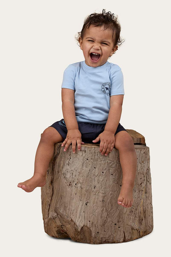 Ringers Western - Signature Bull Babies Tee ~ Blue/Navy