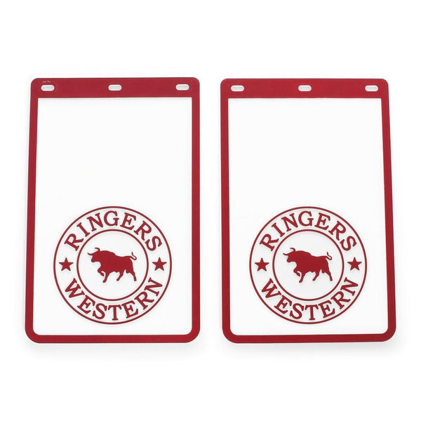 Ringers Western - Mud Flaps RW - Car 23x36cm - White