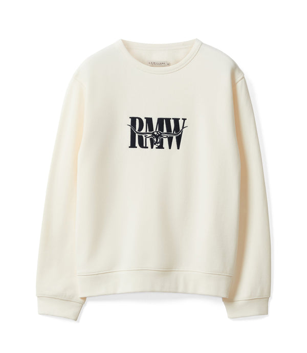 R.M.Williams - Womens - Retro Logo Sweatshirt - White