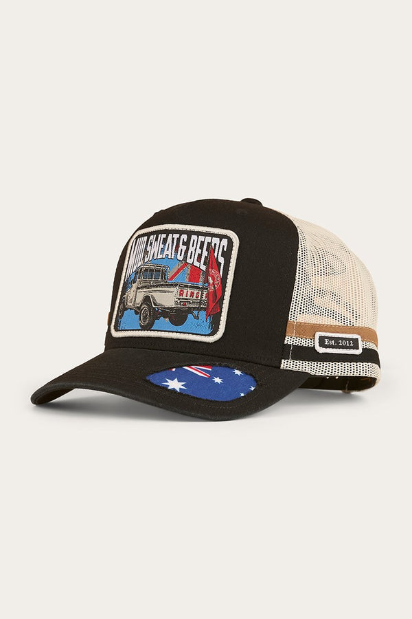 Ringers Western - Cap - Trucker - Mud Sweat Beers - Black