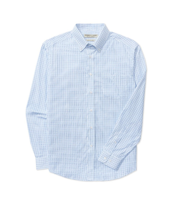 R.M.Williams - Milton Shirt - White/Navy/Blue