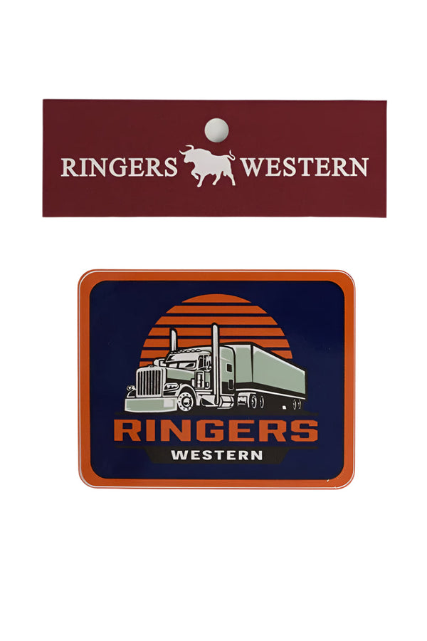 Ringers Western - Big Rig Sticker - Navy