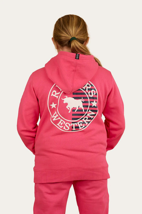 Ringers Western - Kids - Jackaroo Flag Hoodie ~ Melon