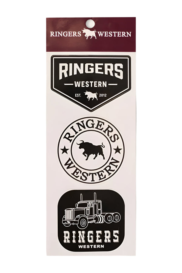 Ringers Western - Logo Sticker (3 Pack) - Truck