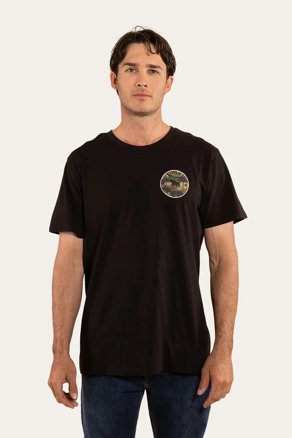 Ringers Western - Signature Bull Loose Tee - Black/Camo