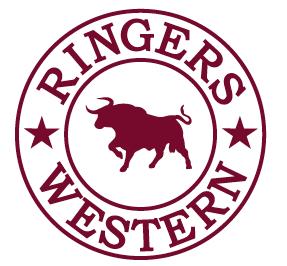 Ringers Western - Classic Sticker - Burgundy