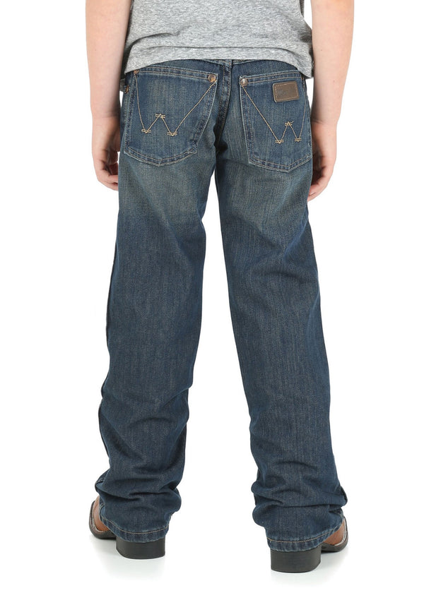 Wrangler - Kids - Retro Western Relaxed Boot Jean-NightSky