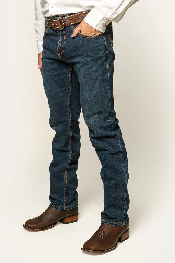 Ringers Western - Muster SlimStraight Jean - DarkWash