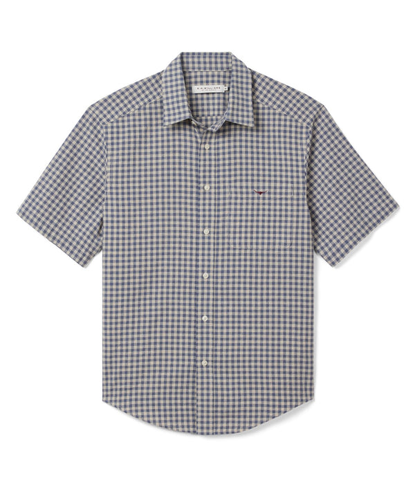R.M.Williams - Mens - Johnson S/Sleeve Shirt - Blue