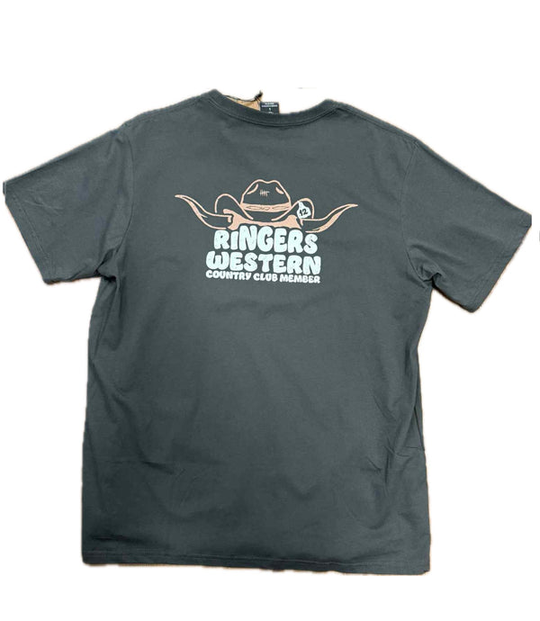 Ringers Western - Mens - Country Club Loose Tee - Charcoal