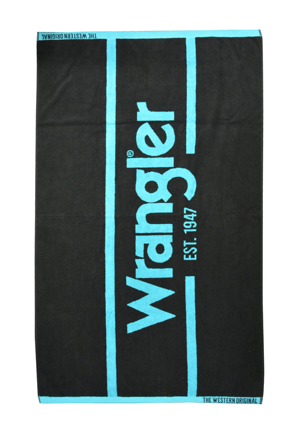 Wrangler - Towel - Wrangler Signature - Black/Aqua