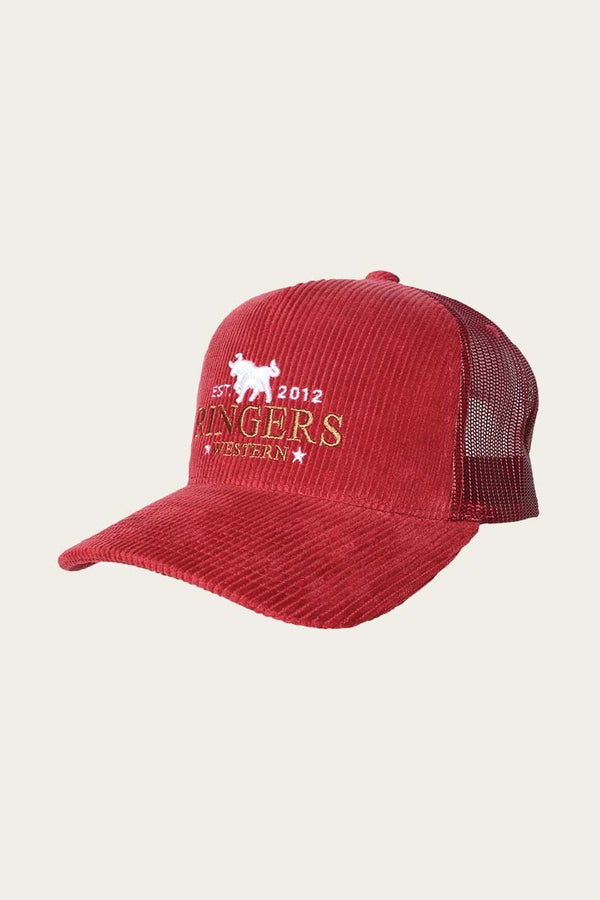 Ringers Western - Cap - Trucker - West/Star - Cord - Wine