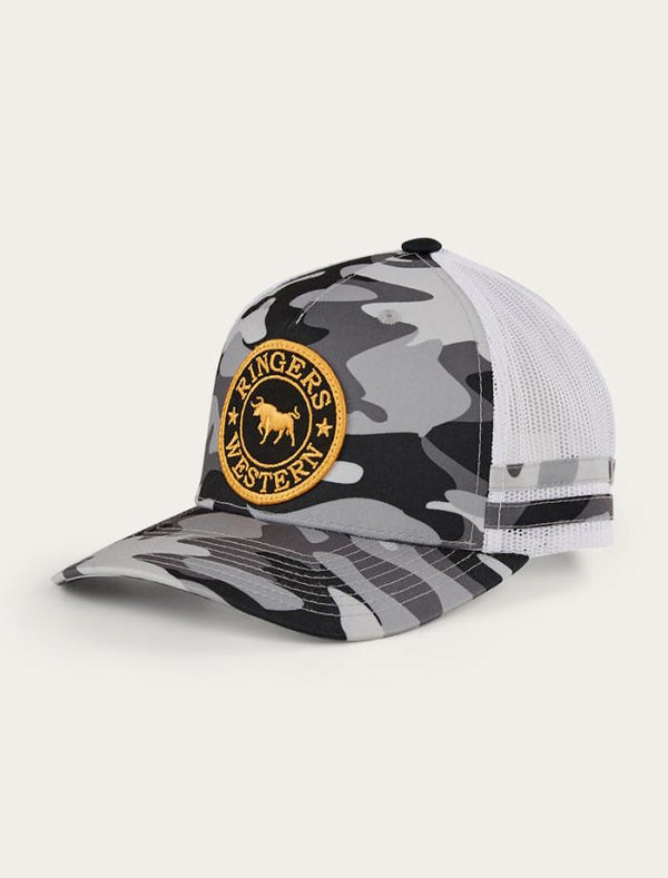 Ringers Western - Kids - Cap - Trucker - McCoy ~ Grey Camo