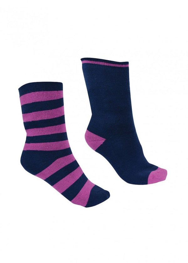 Thomas Cook - Thermal Socks - Purple Orchid/Navy