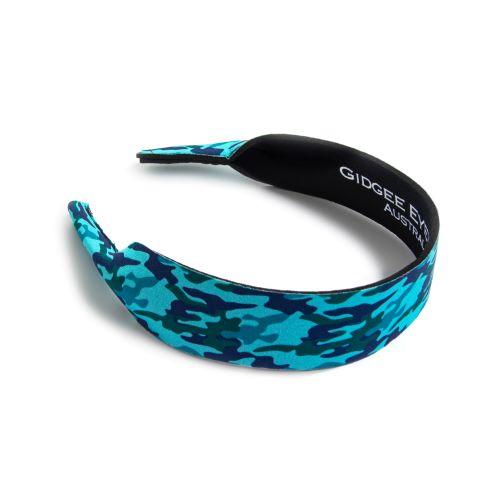 Gidgee Eyes - Sunglasses Strap - Camo Blue Aqua
