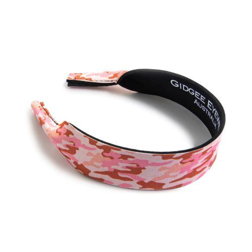 Gidgee Eyes - Sunglasses Strap - Camo Rose Gold