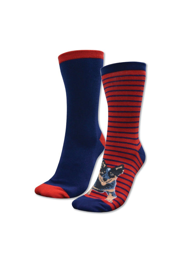 Thomas Cook - Kids - Homestead Sock Kid - B/Heeler ~ Navy/Red