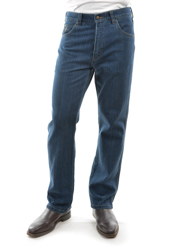Thomas Cook - Stretch Mens Jeans- Washed Indigo- 34 leg