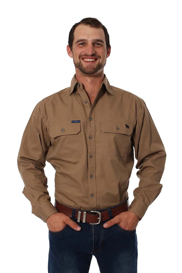 Ringers Western - King River Full Button Shirt - Clay