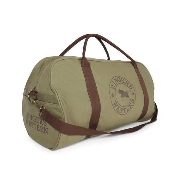Ringers Western - Gundagai Duffle Bag - Khaki/Deep Brown