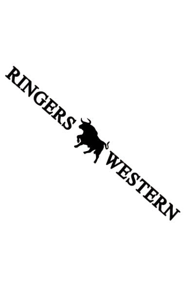 Ringers Western - Long Die Cut Sticker (Large) - Black