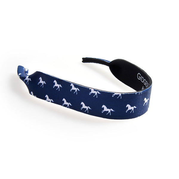 Gidgee Eyes - Sunglasses Strap - Horse Blue & White
