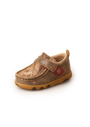 Twisted X - Toddler - Mocs Infant Bomber - Cow Fur