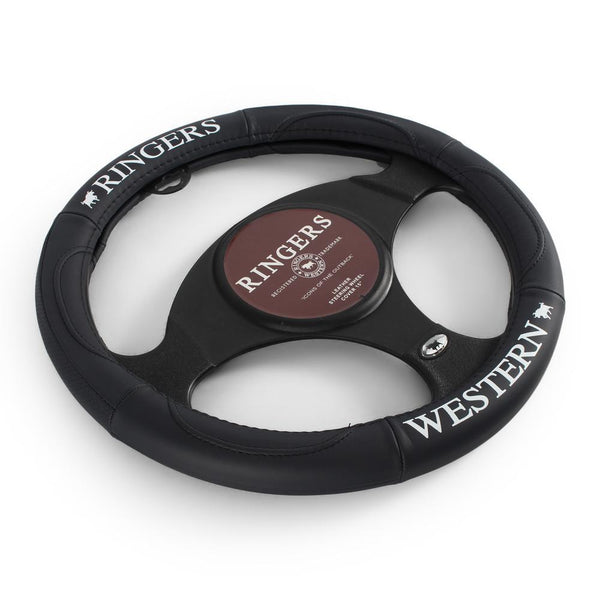 Ringers Western - Steering Wheel Cover RW 15" - White Logo