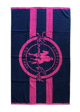 Thomas Cook - Towel - TC Logo - Navy/Pink