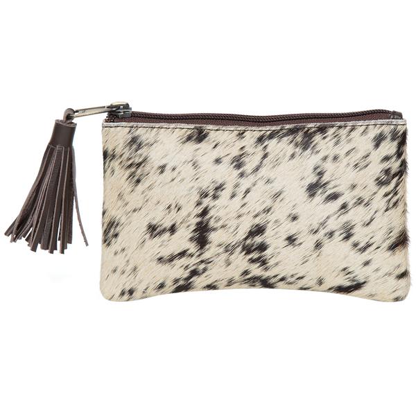 The Design Edge - Cowhide York Clutch Jersey - D/Brown